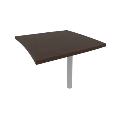 Брифинг-приставка для криволинейного стола (опора КО-1 в комплекте) KB-2