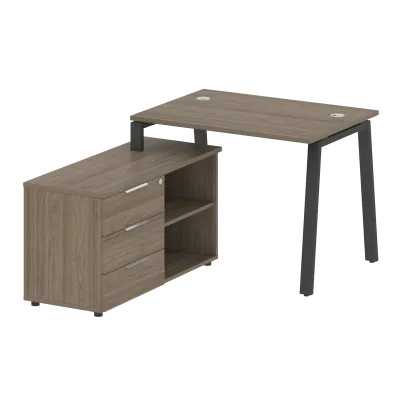 Рабочая станция на А-образном м/к с опорной тумбой левая БА.РС-СТС-2.1 Л