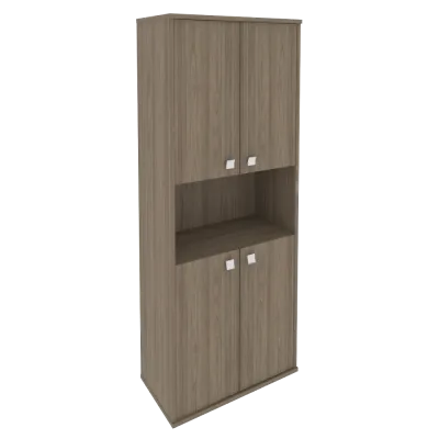 Шкаф высокий широкий (4 низкие двери ЛДСП) Л.СТ-1.5