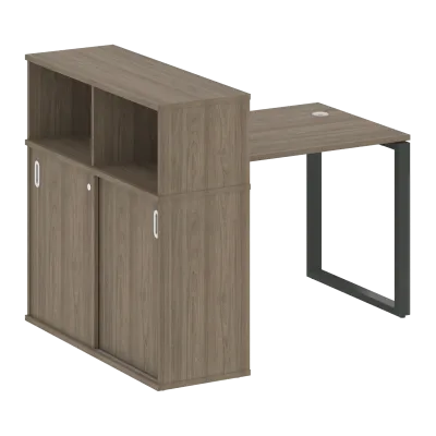 Стол письменный на О-образном м/к с опорным шкафом-купе БО.РС-СШК-3.1