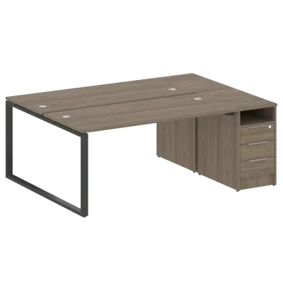 Рабочая станция на О-образном м/к с опорной тумбой БО.РС-СТП-2.4