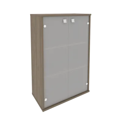 Шкаф средний широкий (2 средние двери стекло) Л.СТ-2.4