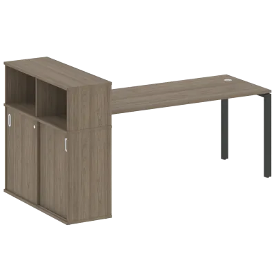 Стол письменный на П-образном м/к с опорным шкафом-купе БП.РС-СШК-3.5