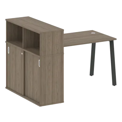 Стол письменный на А-образном м/к с опорным шкафом-купе БА.РС-СШК-3.2
