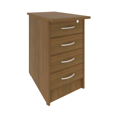 Тумба приставная (4 ящика фолдинг, с замком) А.ТП-4.2F