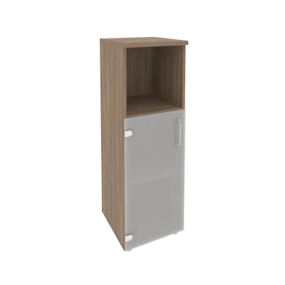 Шкаф средний узкий левый (1 низкий фасад стекло) O.SU-2.2(L)