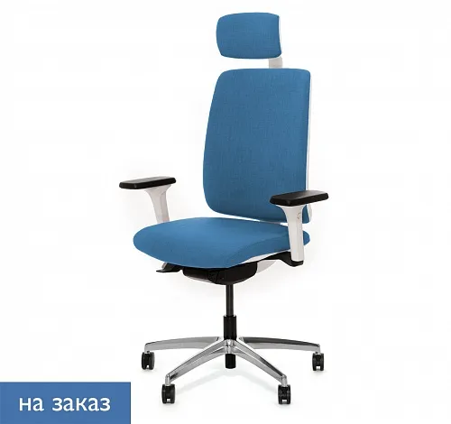DION W Кресло,синх, 1D,подг,ал  белый пластик DION W 870 1DW alum headrest