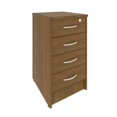 Тумба приставная (4 ящика фолдинг, с замком) А.ТП-4F