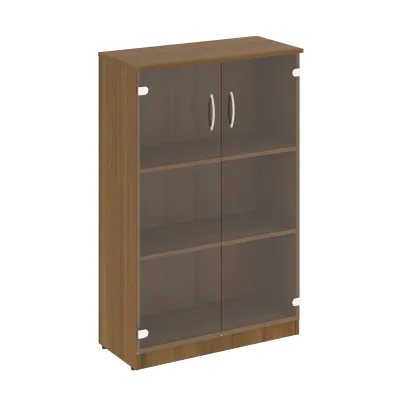 Шкаф средний широкий (2 средние двери стекло) В.СТ-2.4