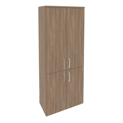 Шкаф высокий широкий (2 низких фасада ЛДСП + 2 средних фасада ЛДСП) O.ST-1.3