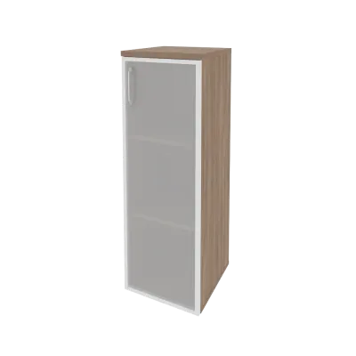 Шкаф средний узкий правый (1 средний фасад стекло в раме) O.SU-2.4R(R)