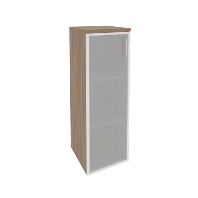 Шкаф средний узкий левый (1 средний фасад стекло в раме) O.SU-2.4R(L)