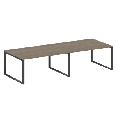 Переговорный стол (2 столешницы) на О-образном м/к БО.ПРГ-2.4