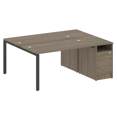 Рабочая станция на П-образном м/к с опорной тумбой БП.РС-СТП-2.3