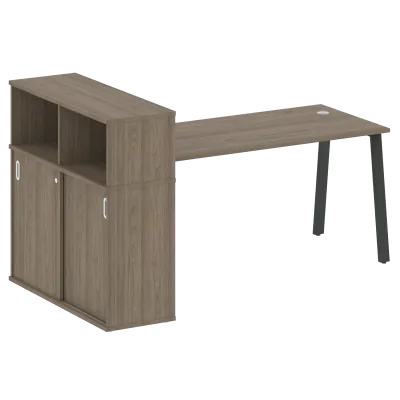 Стол письменный на А-образном м/к с опорным шкафом-купе БА.РС-СШК-3.4