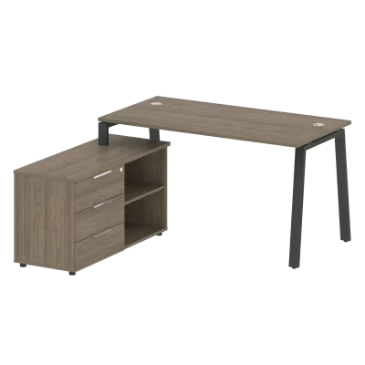 Рабочая станция на А-образном м/к с опорной тумбой левая БА.РС-СТС-2.3 Л