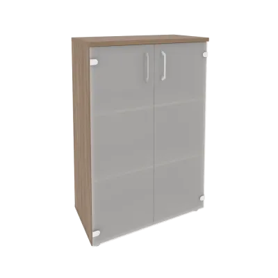 Шкаф средний широкий (2 средних фасада стекло) O.ST-2.4