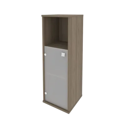 Шкаф средний узкий левый/правый (1 низкая дверь стекло) Л.СУ-2.2 Л/Пр