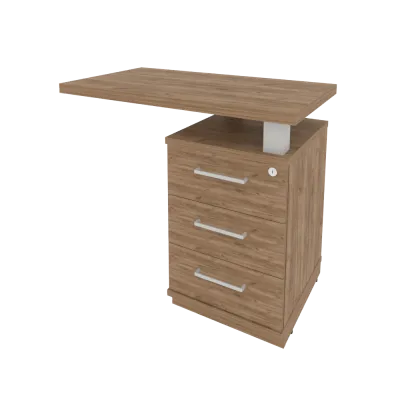 Тумба приставная с топом для прямоугольного стола правая (определяется в зависимости от стороны стол KTP-1 (R)