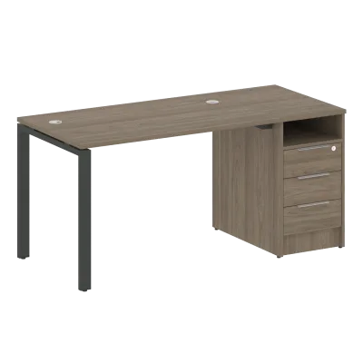 Рабочая станция на П-образном м/к с опорной тумбой БП.РС-СТП -1.2