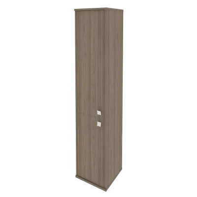 Шкаф высокий узкий левый/правый (1 низкая дверь ЛДСП, 1 средняя дверь ЛДСП) Л.СУ-1.3 Л/Пр