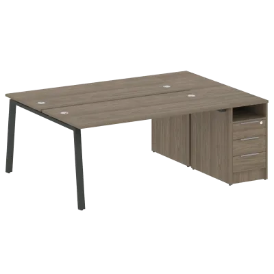 Рабочая станция на А-образном м/к с опорной тумбой БА.РС-СТП-2.4