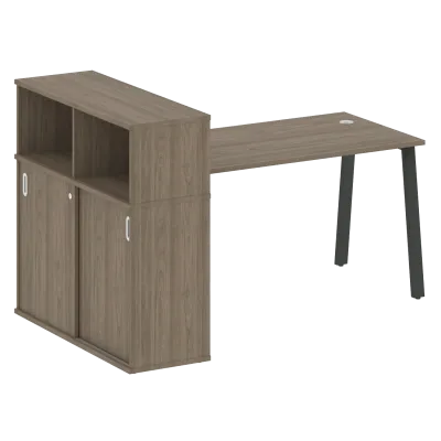 Стол письменный на А-образном м/к с опорным шкафом-купе БА.РС-СШК-3.3