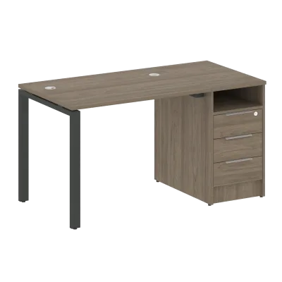 Рабочая станция на П-образном м/к с опорной тумбой БП.РС-СТП -1.1