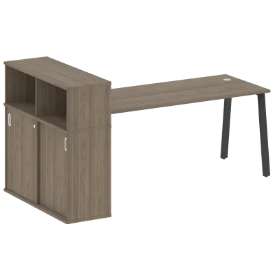 Стол письменный на А-образном м/к с опорным шкафом-купе БА.РС-СШК-3.5