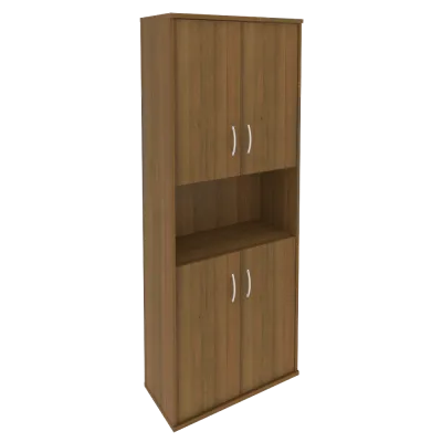 Шкаф высокий широкий (4 низкие двери ЛДСП) А.СТ-1.5