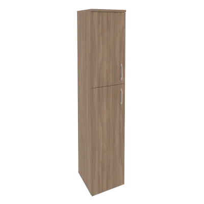 Шкаф высокий узкий левый (1 средний фасад ЛДСП + 1 низкий ЛДСП) O.SU-1.8(L)