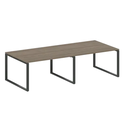 Переговорный стол (2 столешницы) на О-образном м/к БО.ПРГ-2.3