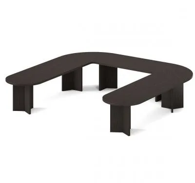 POS/SIR СТОЛ ПЕРЕГ. П-ОБР L370 ТЕМНЫЙ ОРЕХ 131S_SET8 