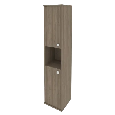 Шкаф высокий узкий левый/правый (2 низкие двери ЛДСП) Л.СУ-1.5 Л/Пр