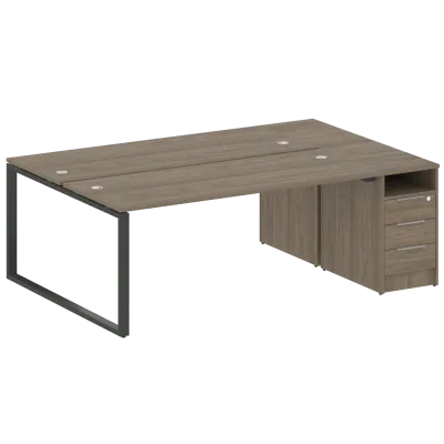 Рабочая станция на О-образном м/к с опорной тумбой БО.РС-СТП-2.5